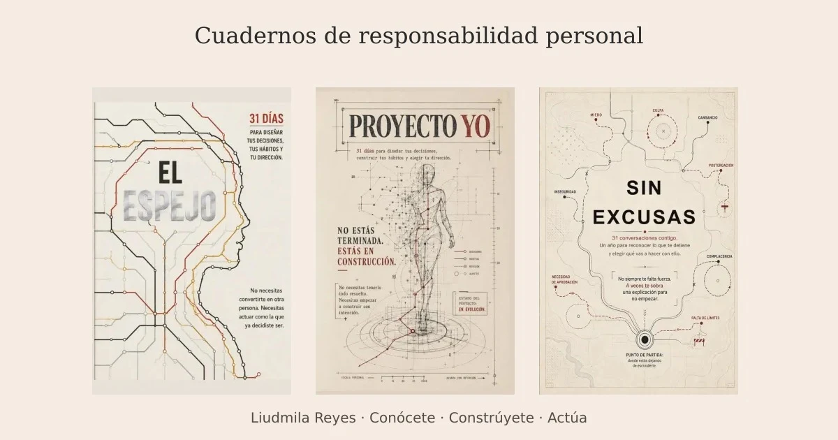 El Espejo, Proyecto Yo y Sin Excusas, serie Cuadernos de responsabilidad personal de Liudmila Reyes
